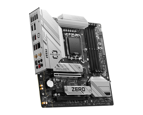 Miniatura 2 de Tarjeta madre MSI B760M PROJECT ZERO, Socket LGA 1700, 4xDDR5 7800 MHz, 192GB, Micro ATX, Se Requiere Gabinete Especial, BTF