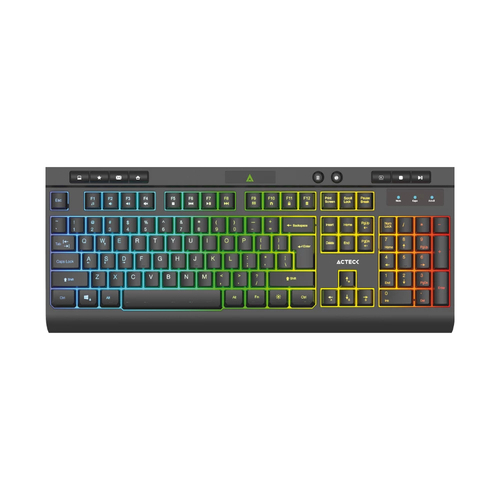 Teclado Acteck Aurean Pro TA477G Alambrico, USB, LED,1.4 mts, Negro