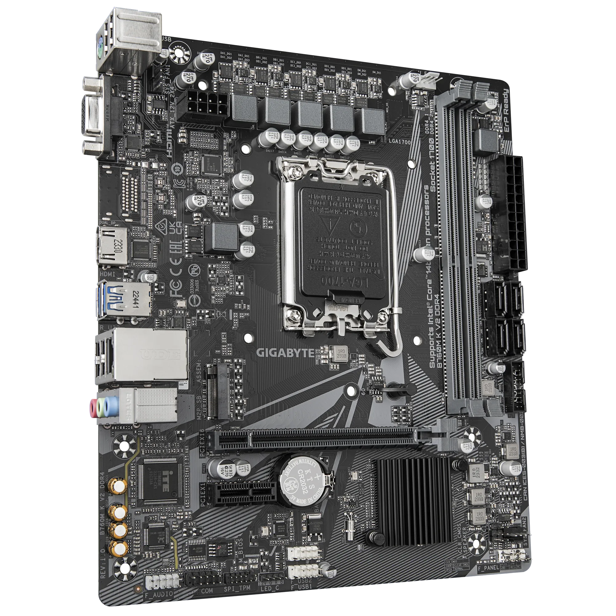 Miniatura 4 de Tarjeta Madre GIGABYTE B760M K V2 DDR4, LGA 1700,  M-ATX, 2XRAM DDR4 DIMM