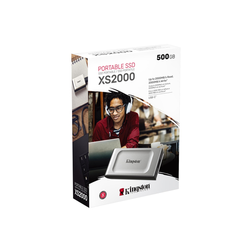 Miniatura 4 de Unidad de Estado Solido SSD Externo Kingston XS2000 500GB, Hasta 2000MB/s Escritura y Lectura, USB-C