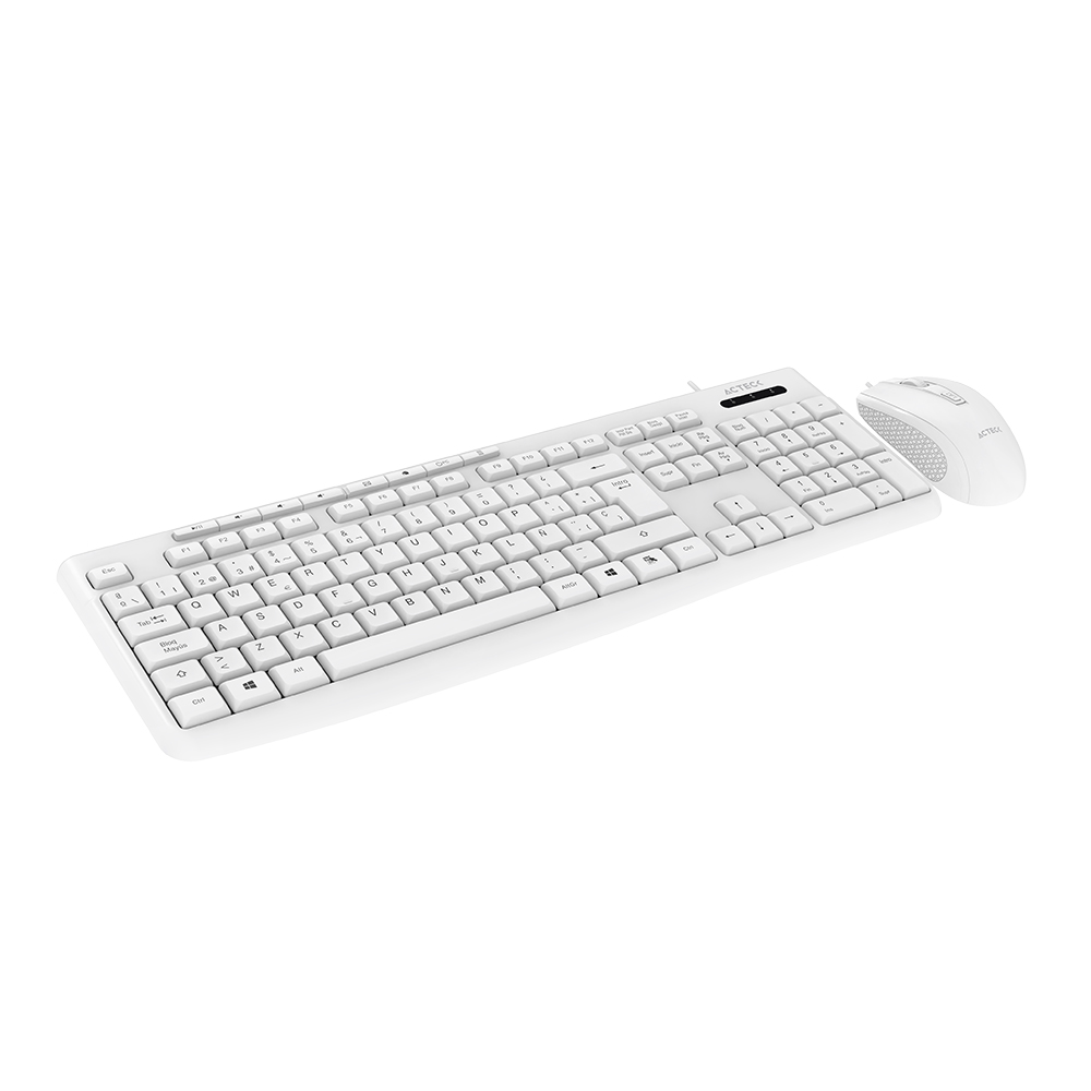 Miniatura 2 de Kit Teclado y Mouse Acteck CREATOR PRIME MK455, Alambrico, USB, Membrana, Blanco