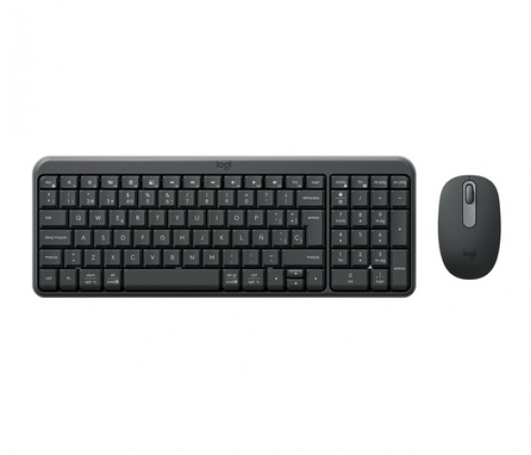 Kit de Teclado y Mouse Bluetooth Logitech MK250 Compact, Gris