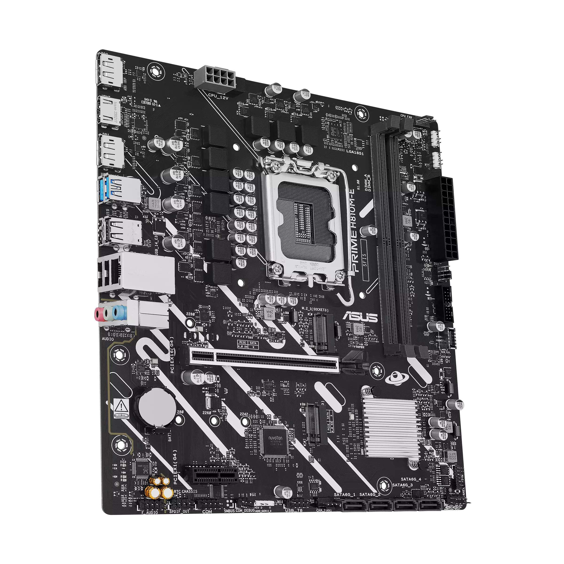 Miniatura 5 de Tarjeta Madre ASUS PRIME H810M-E, Micro-ATX, LGA 1851, Intel H810, 128GB DDR5, HDMI/DP