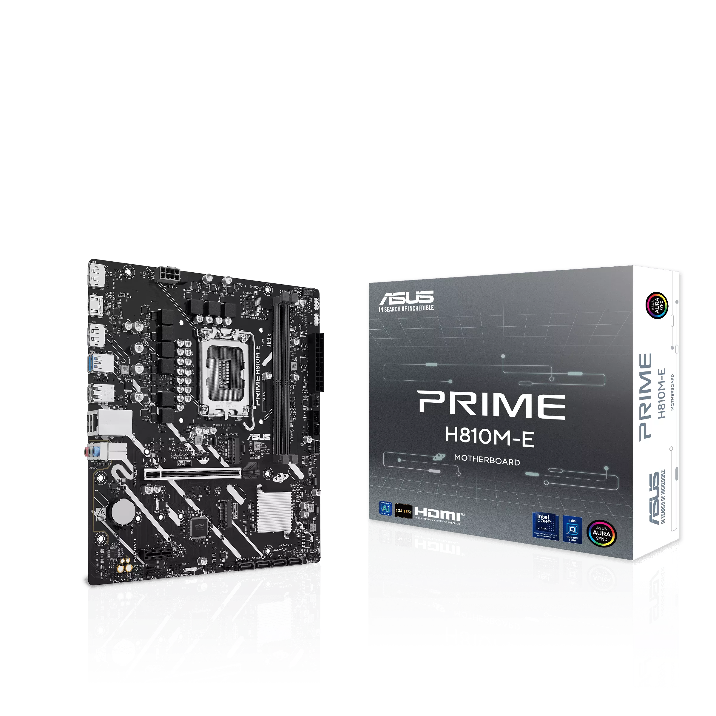 Miniatura 2 de Tarjeta Madre ASUS PRIME H810M-E, Micro-ATX, LGA 1851, Intel H810, 128GB DDR5, HDMI/DP