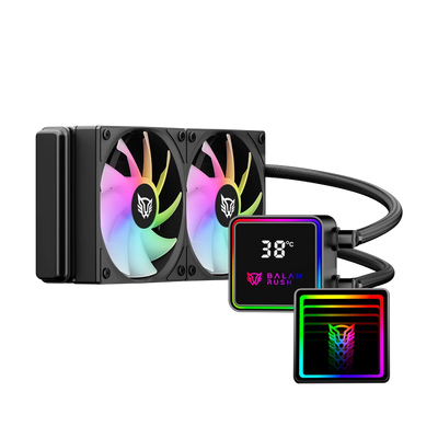 Miniatura 3 de Sistema de Enfriamiento Liquido Balam Rush Cryo Prism, 240mm, hasta 1800RPM, LCD Temperatura, Negro
