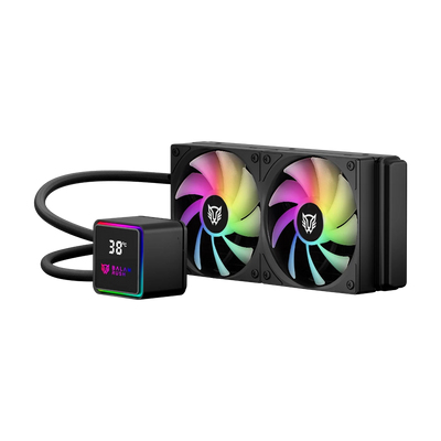 Miniatura 2 de Sistema de Enfriamiento Liquido Balam Rush Cryo Prism, 240mm, hasta 1800RPM, LCD Temperatura, Negro