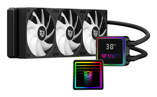 Miniatura 4 de Sistema De Enfriamiento Liquido Balam Rush Cryo Prism 360, 360mm, hasta 1800RPM, LCD Temperatura, Negro