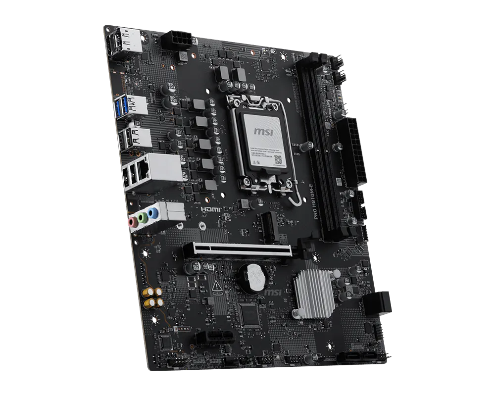 Miniatura 4 de Tarjeta Madre MSI PRO H810M-E, Micro-ATX, LGA 1851, Intel H810, 128GB DDR5, HDMI/DP para Intel