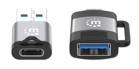 Miniatura 4 de Kit de Adaptadores Manhattan USB-C a USB-A y USB-A a USB-C, Negro/Gris