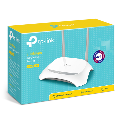Miniatura 3 de Router Inalámbrico TP-Link TL-WR840N 2 ant., Wi-Fi 4 (802.11n), 4 RJ-45, 300 Mbit/s, Gris, Blanco