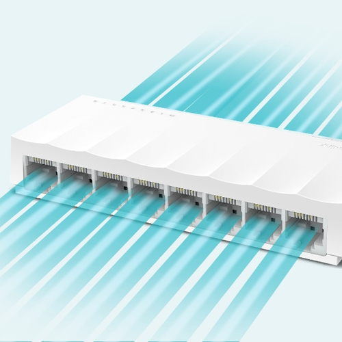 Miniatura 2 de Switch TP-Link LS1008 No administrado, RJ-45 8, Fast Ethernet (10/100), Blanco