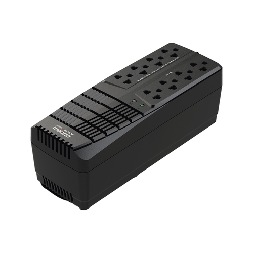 Miniatura 4 de Regulador Epcom EPL1000AVR 1 kVA / 500 W, Entrada 95 - 148 V, 8 salidas AC, Negro