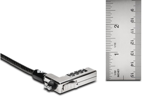 Miniatura 5 de Cable antirrobo Kensington K60604WW-SP , Cerradura con combinación, Acero al carbón, Negro