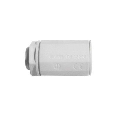 Caja de derivacia³n de PVC Auto-extinguible con 6 entradas, tapa atornillada, 100x100x50 MM, (Medidas internas, mayor a¡rea permisible para e cable, Para exterior (IP55)