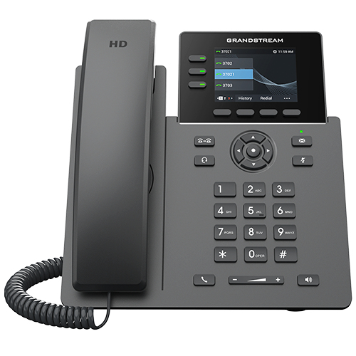 Miniatura 5 de Teléfono Ip Grandstream Networks GRP2611G Terminal con conexión por cable, PoE, 3 líneas, Negro