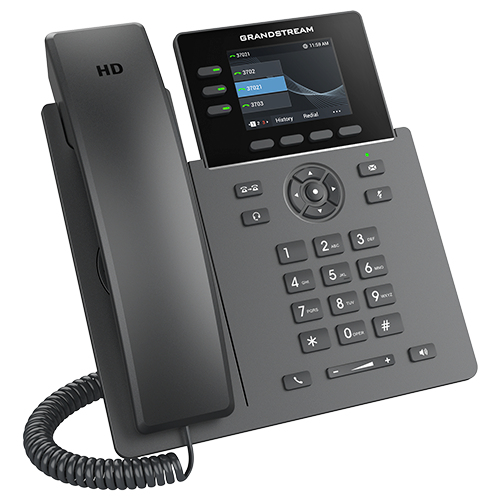 Miniatura 4 de Teléfono Ip Grandstream Networks GRP2611G Terminal con conexión por cable, PoE, 3 líneas, Negro