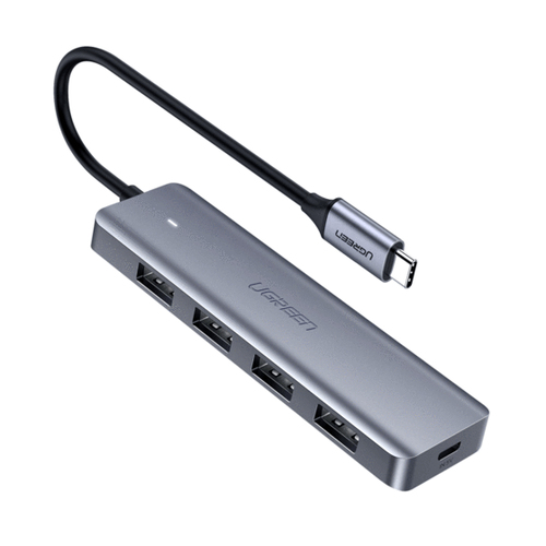HUB Ugreen 70336 Interfaz USB 3.2 Gen 1 (3.1 Gen 1) Type-C, 4 USB A 3.1, Cantidad de puertos 4, 0 USB 2.0, Longitud de cable 0.15 m, Velocidad 5000 Mbit/s