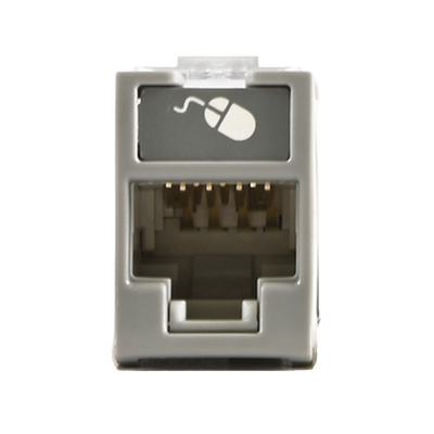 Conector Siemon U6-H04NS Tipo de construcción Plano, Conector 1 RJ-45, Categoría Cat6, Blindaje de cable U/UTP (UTP), Color Gris
