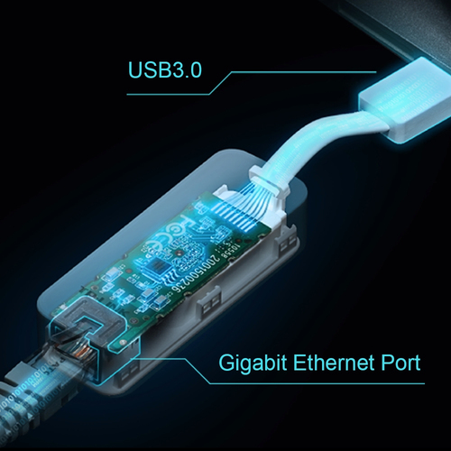 Miniatura 3 de Tarjetas de red TP-Link UE300 USB, RJ-45 1, 1000 Mbit/s, Alámbrico, Blanco