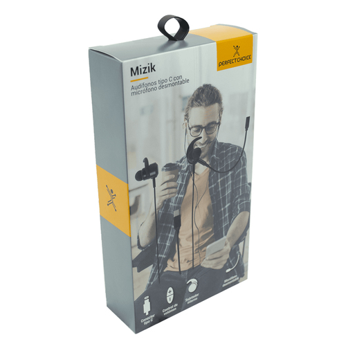 Miniatura 2 de Audífonos Perfect Choice PC-116486 Gancho de oreja, Alámbrico, USB, Negro