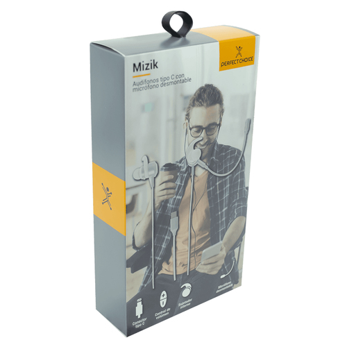 Miniatura 3 de Audífonos Perfect Choice PC-116417 Gancho de oreja, Alámbrico, USB, Blanco