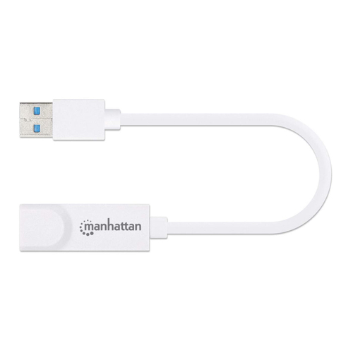 Miniatura 4 de Tarjetas de red Manhattan USB, RJ-45 1, 1000 Mbit/s, Alámbrico, Blanco