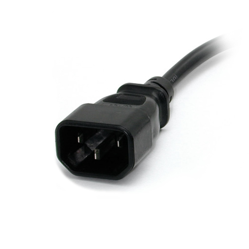 Miniatura 4 de Cables de poder StarTech.com Macho, Hembra 125 V, 0.3 m, Negro