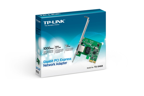 Miniatura 2 de Tarjetas de red TP-Link TG-3468 PCI Express, RJ-45 1, 2000 Mbit/s, Alámbrico, Verde, Gris