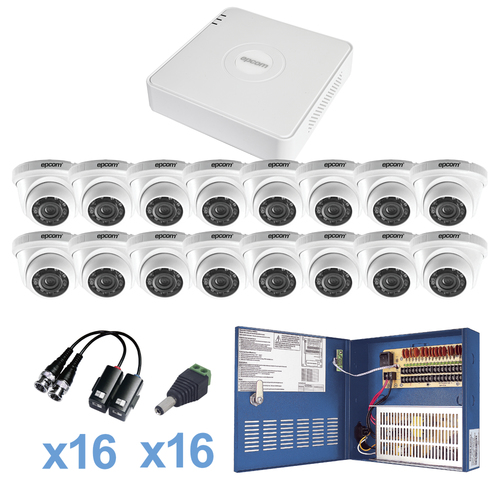 Kit videovigilancia Epcom KESTXLT16EW 16 canales, cámara 1280 x 720, Domo, IP66