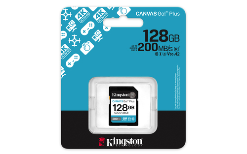 Miniatura 4 de Memoria Kingston Technology Canvas Go! Plus Canvas Go! Plus 128 GB, Velocidad 200 MB/s, Clase 10