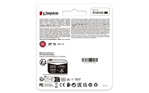 Miniatura 3 de Memoria Kingston Technology Canvas Go! Plus Canvas Go! Plus 128 GB, Velocidad 200 MB/s, Clase 10