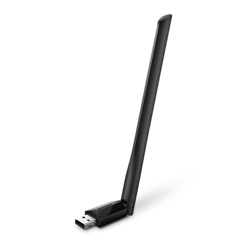Tarjetas de red TP-Link Archer T2U Plus USB, 600 Mbit/s, Alámbrico, Negro