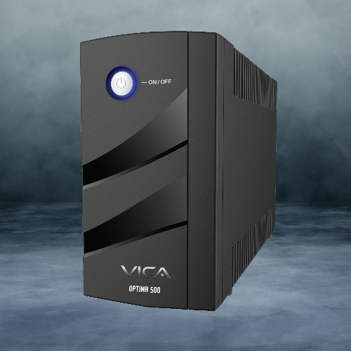 Miniatura 2 de No Break Vica Optima 500 0.55 kVA / 300 W, Entrada 127 V, 4 salidas AC, Negro