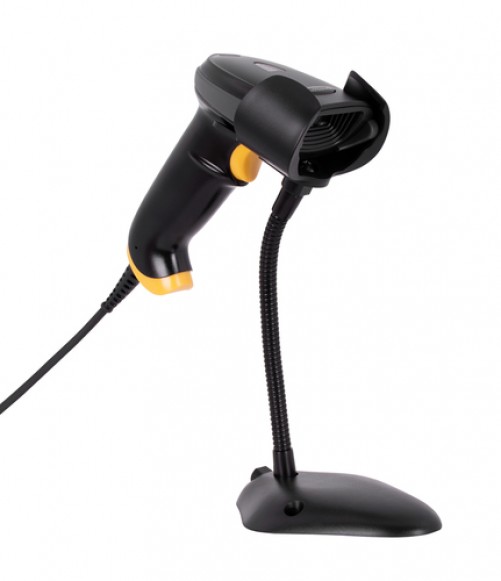 Lector de codigo de barras TechZone TZBESC3 Tipo de escaneo 1D, Sensor LED, Alámbrico, Interfaz USB, Color Negro