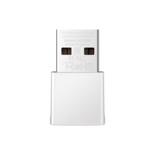 Tarjeta de red inalambrica Mercusys MA30N USB, Wi-Fi 5 (802.11ac), Blanco