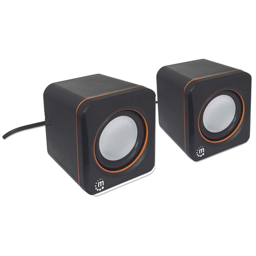 Miniatura 5 de Bocinas Manhattan Sistema de Altavoces, Serie 2600 2.0, USB, 3.5 mm, Alámbrico, PC, Negro