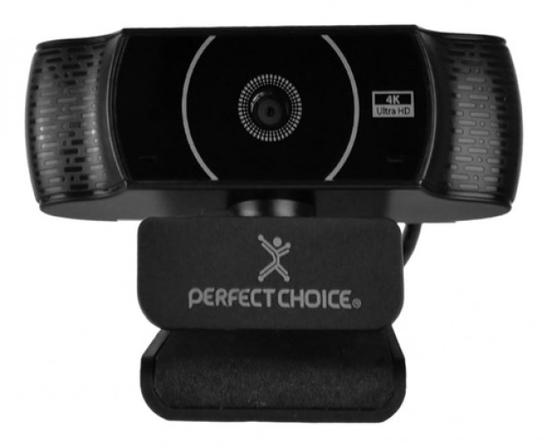 Cámara web Perfect Choice PC-320524 8 MP, 3840 x 2160 Pixeles, Micrófono, USB, Negro