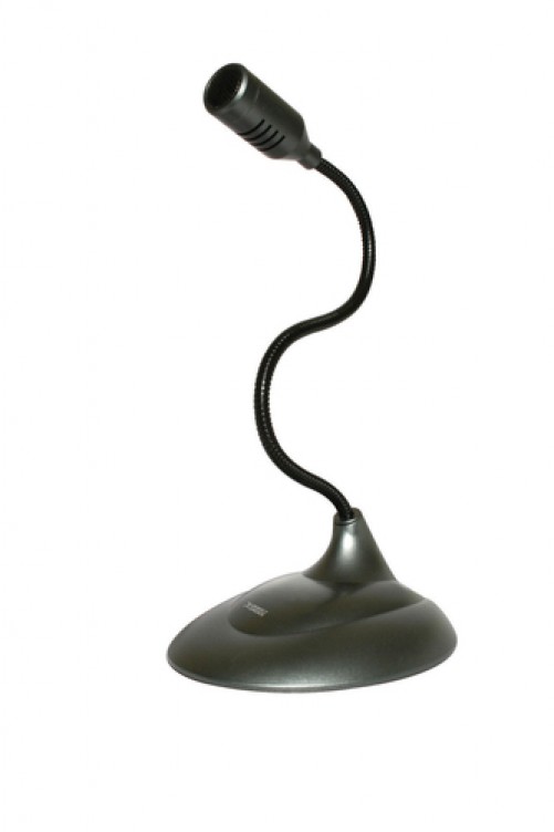 Micrófono Perfect Choice Microfono de Lujo con Cuello Flexible Alámbrico, Negro