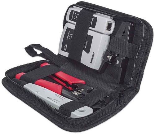 Miniatura 2 de KIT HERRAMIENTAS DE RED 4 PZS PINZA PONCHADORA PELADORA PROBADOR