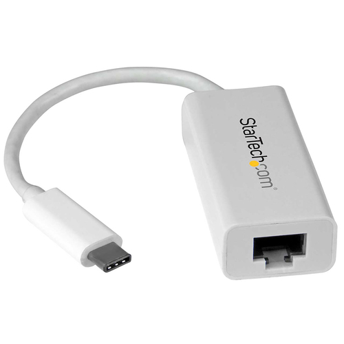 Tarjetas de red StarTech.com USB Tipo C, RJ-45 1, 5000 Mbit/s, Alámbrico, Blanco