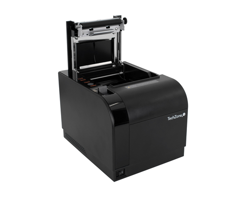 Miniatura 2 de Impresora de recibo TechZone TZBE301 Térmico, Impresora de TPV, Alámbrico, USB, RJ-11, RS-232, Negro