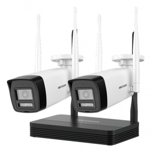 Kit videovigilancia Hikvision NKS422W0H 4 canales, cámara 1920 x 1080, Bala (forma)