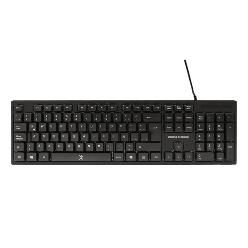 Miniatura 4 de Kit Teclado y Mouse Perfect Choice PC-201717 USB, Interruptor de membrana, Alámbrico, 1000 DPI, Negro