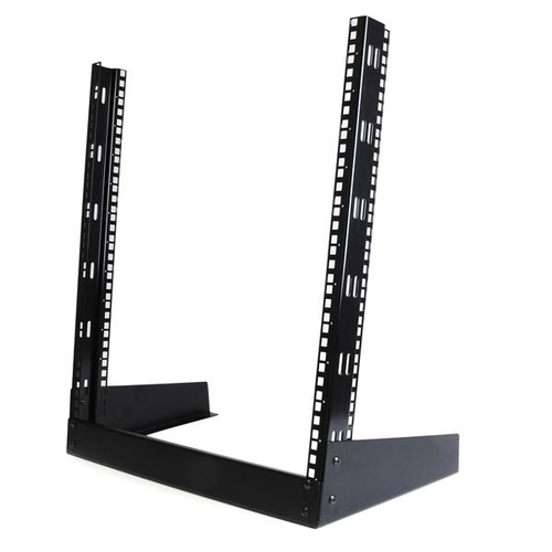 Rack StarTech.com Tipo Rack o bastidor independiente, Capacidad del rack 12U, 2 postes, Peso Max. 50 kg, Tamaño 48.3 cm (19"), Color Negro