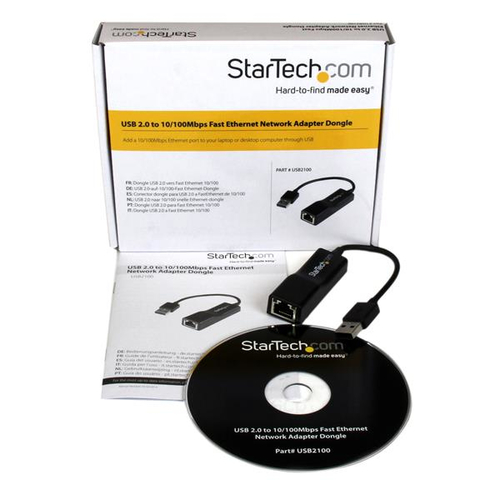 Miniatura 2 de Tarjetas de red StarTech.com USB, RJ-45 1, 200 Mbit/s, Alámbrico, Negro