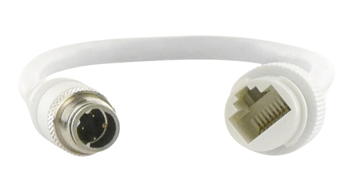 Accesorios Hikvision M12TORJ45 Cable de conexión, Blanco