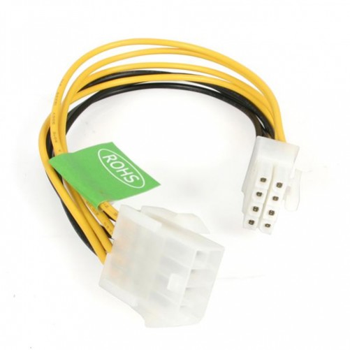 Cable de poder StarTech.com 8-pines EPS12V, 8-pines EPS12V, 0.203 m, Amarillo