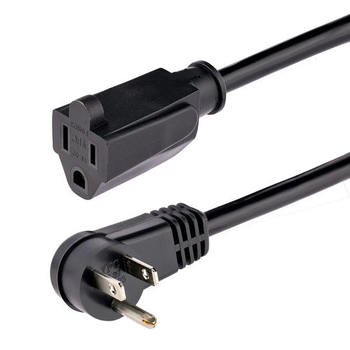 Cables de poder StarTech.com Macho, Hembra 125 V, 1.8 m, Negro
