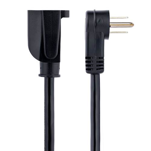 Miniatura 5 de Cables de poder StarTech.com Macho, Hembra 125 V, 1.8 m, Negro