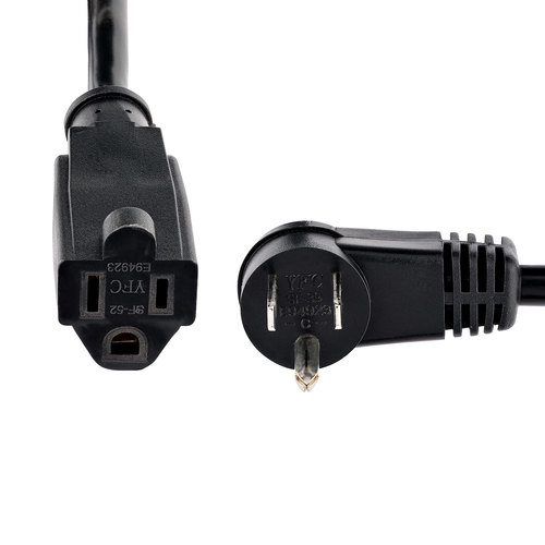 Miniatura 3 de Cables de poder StarTech.com Macho, Hembra 125 V, 1.8 m, Negro